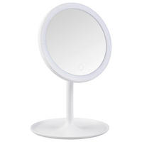 SCHMINKSPIEGEL 18/28,5/18 cm  - Weiß, Basics, Glas/Kunststoff (18/28,5/18cm)