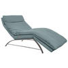 RELAXLIEGE in Echtleder Blau  - Blau/Alufarben, Basics, Leder (95/91/170cm) - Chilliano