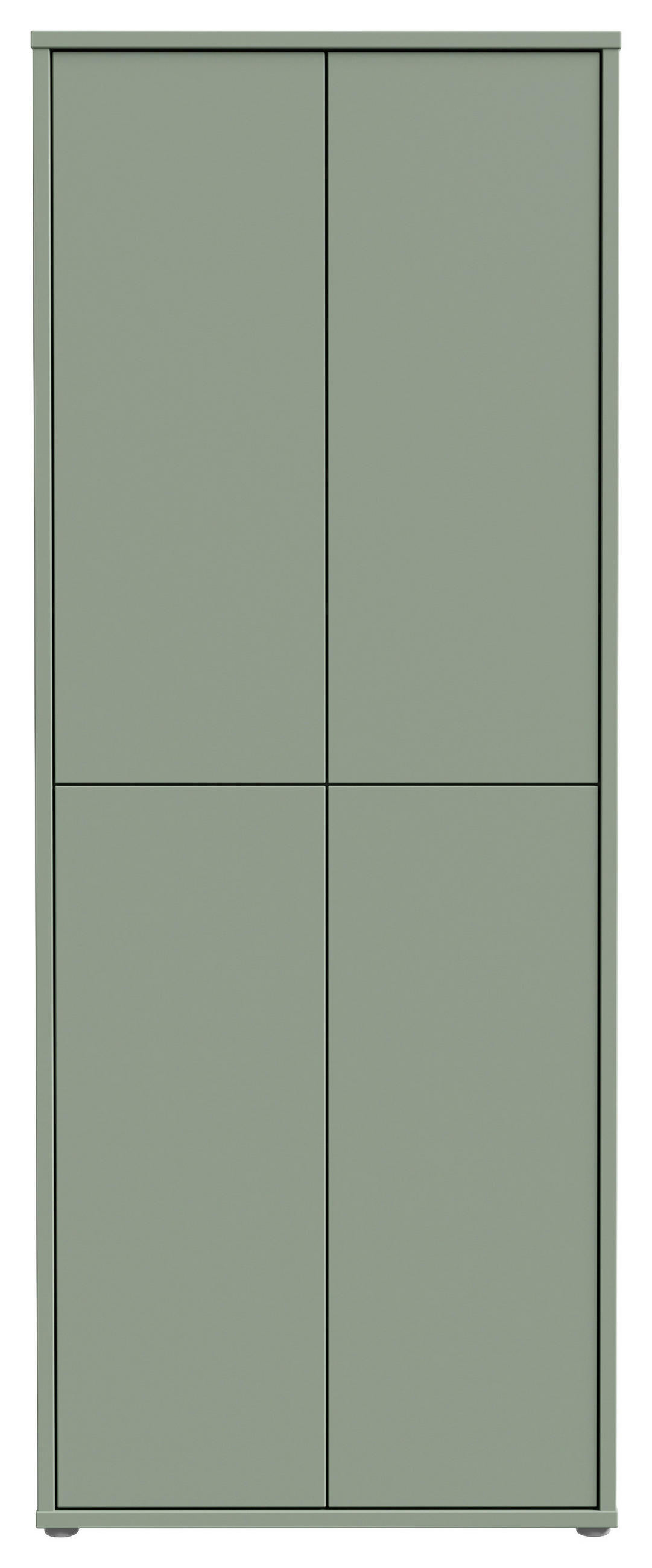 SCHUHSCHRANK  in 75/192/35 cm  - Salbeigrün/Grau, Basics, Holzwerkstoff/Kunststoff (75/192/35cm) - Xora