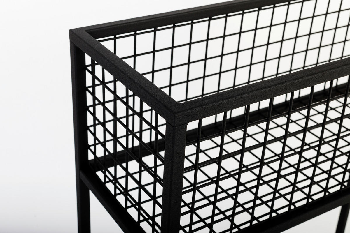 BLUMENSTÄNDER Metall  - Schwarz, Basics, Metall (60/75/23cm)