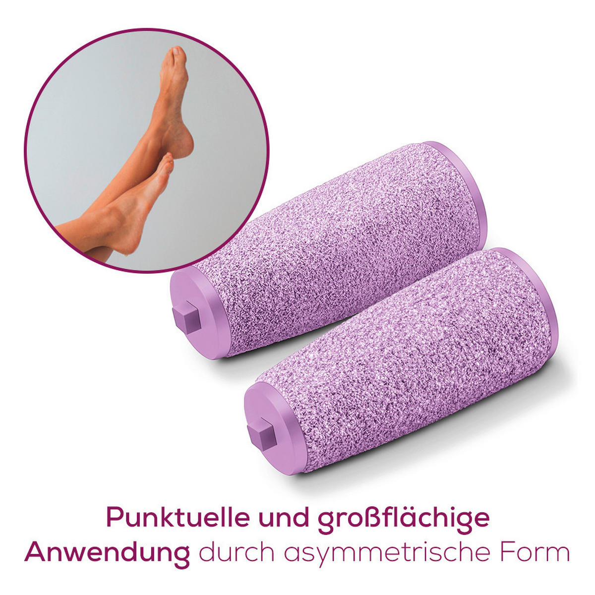 HORNHAUTENTFERNER-ERSATZROLLE - Violett, Basics (2.5/5.8/12cm) - Beurer