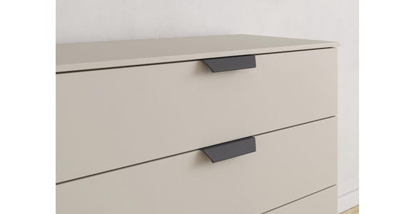 KOMMODE  in 80/81/42 cm  - Champagner/Dunkelgrau, Design, Holzwerkstoff/Metall (80/81/42cm) - Carryhome