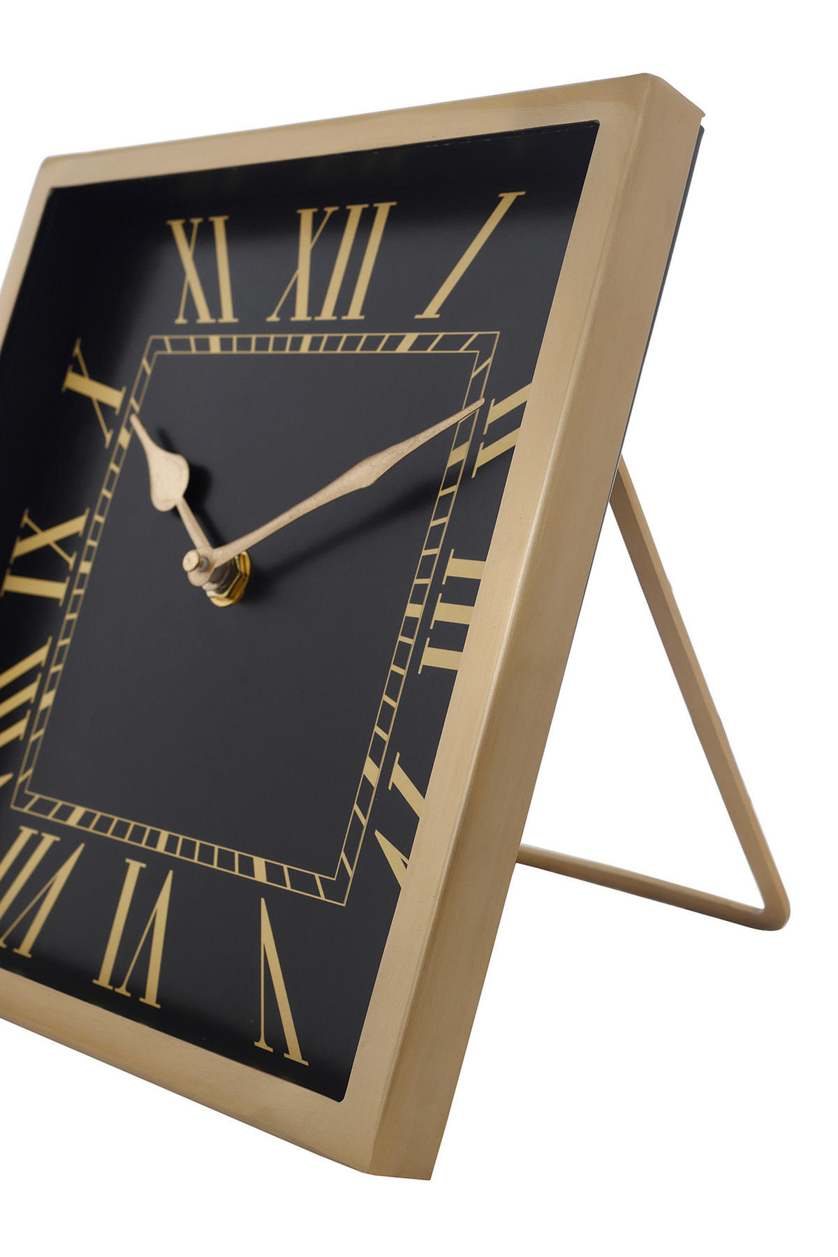 TISCHUHR 3/21/21 cm   - Goldfarben/Schwarz, Trend, Metall (3/21/21cm) - Kayoom