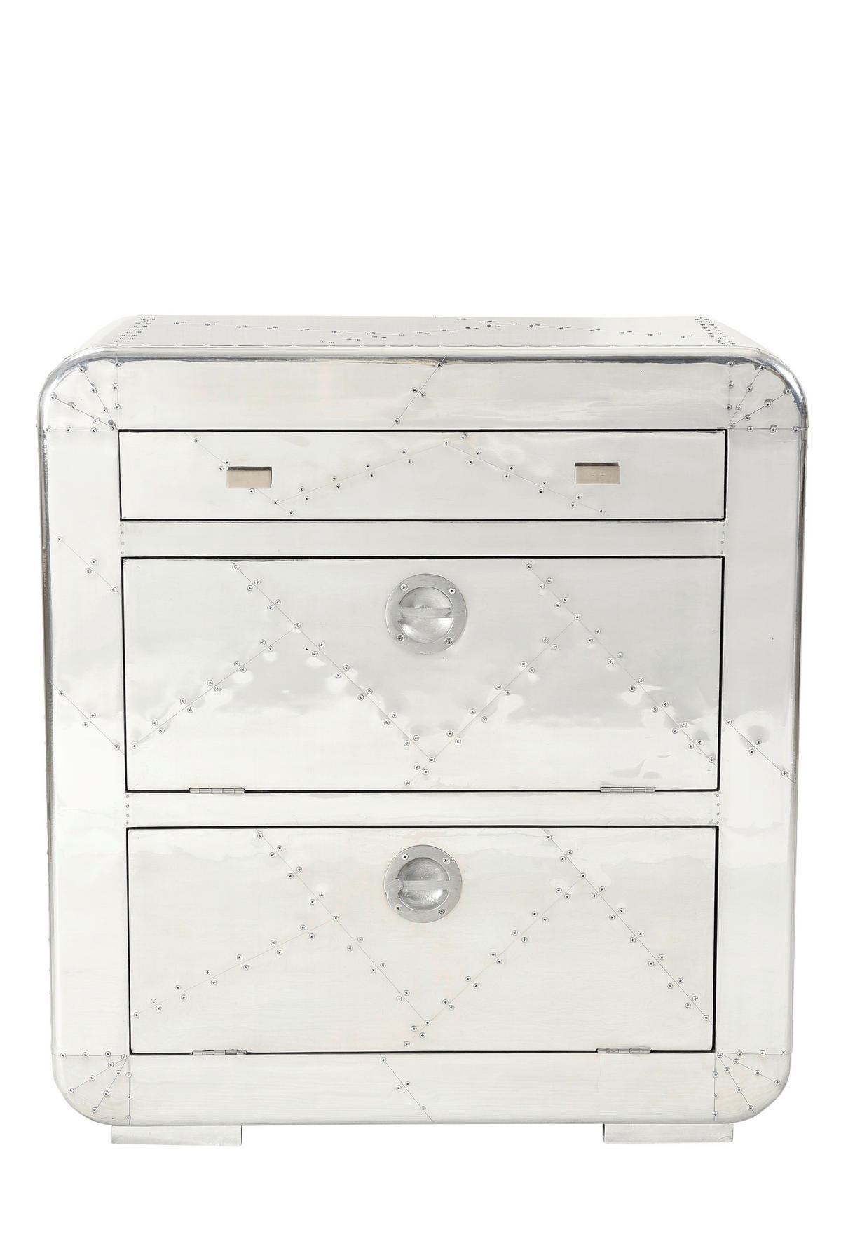 SCHUHSCHRANK Mangoholz massiv Silberfarben  - Silberfarben, Design, Holz/Holzwerkstoff (85/40/90cm) - MID.YOU