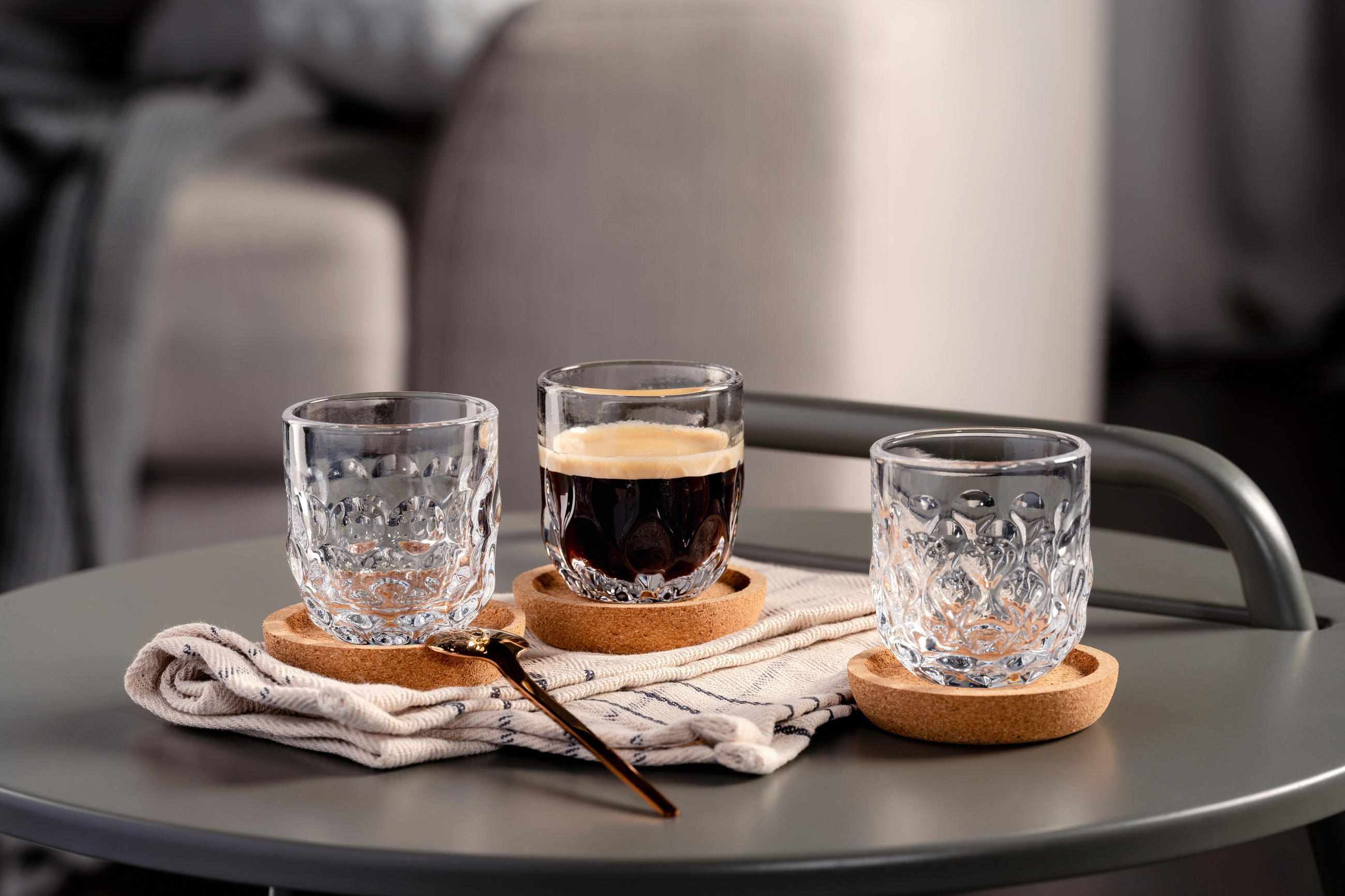 ESPRESSOGLAS GOCCE  - Klar, Basics, Glas (5,2/5,6/5,2cm) - Leonardo