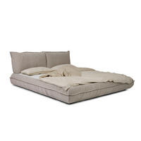 POLSTERBETT 180/200 cm,  in Beige,  - Beige/Schwarz, Design, Kunststoff/Textil (180/200cm) - Tom Tailor