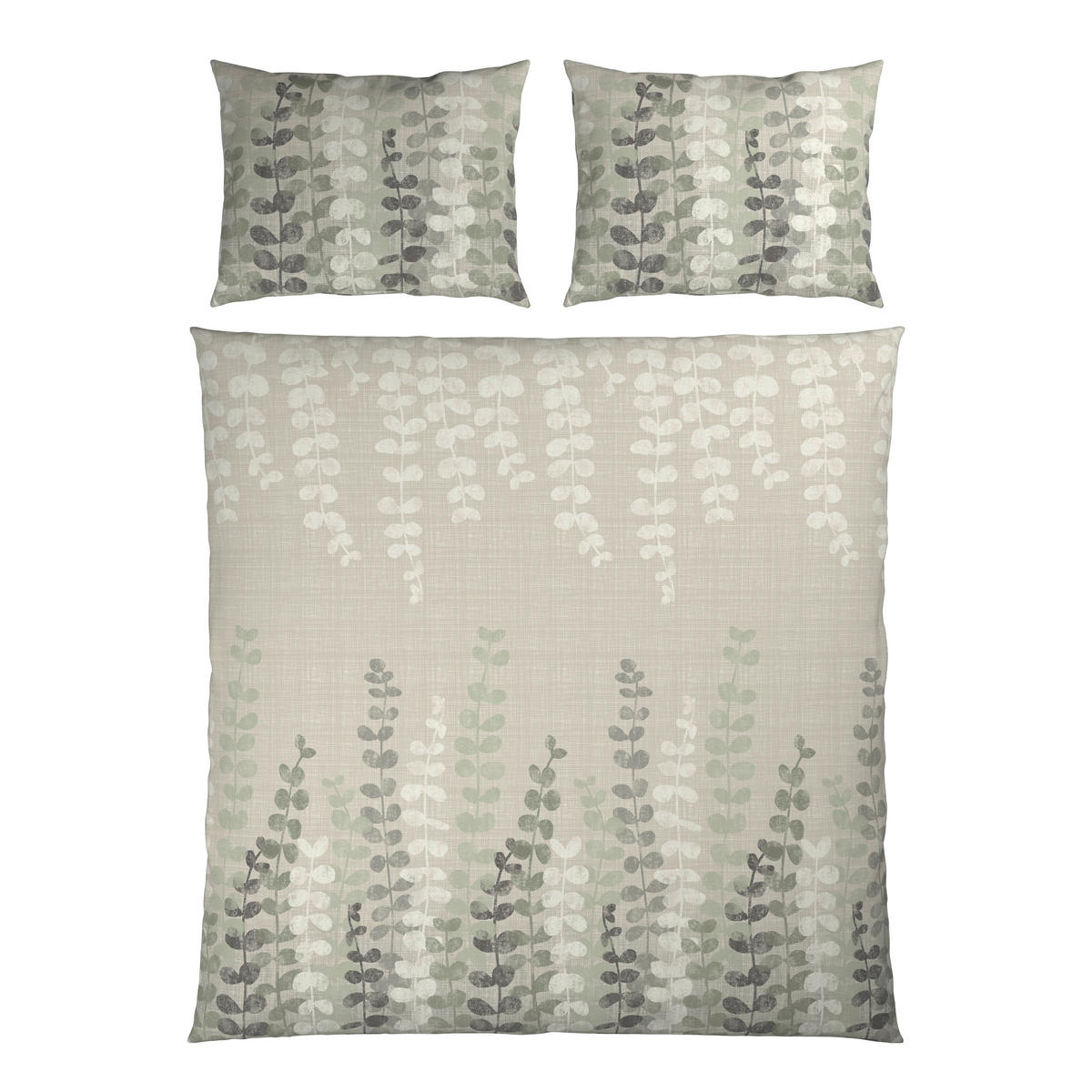 POSTELJNINA 200/200 cm flanela rjavosiva  - rjavosiva, tekstil (200/200cm) - Esposa