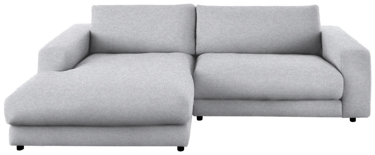 ECKSOFA in Flachgewebe Hellblau  190/270 cm  - Schwarz/Hellblau, Design, Kunststoff/Textil (190/270cm) - Lomoco