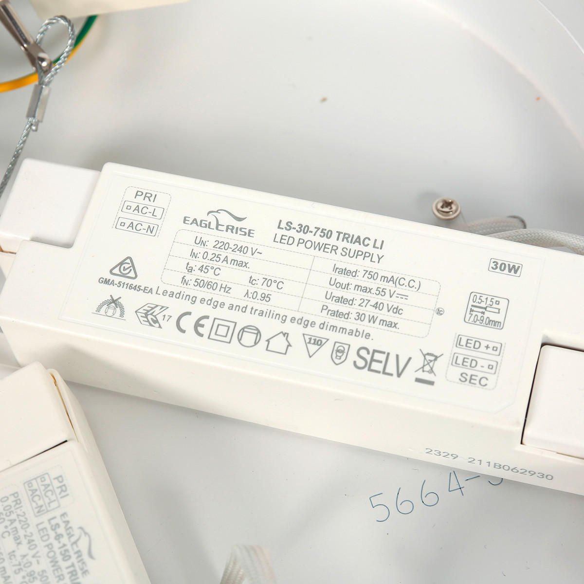 LED-DECKENLEUCHTE Ringlede 40/7 cm   - Schwarz, KONVENTIONELL, Kunststoff/Metall (40/7cm)