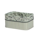 REGALKORB 28/18/13 cm   - Weiß, Basics, Holz/Textil (28/18/13cm) - Ambia Home