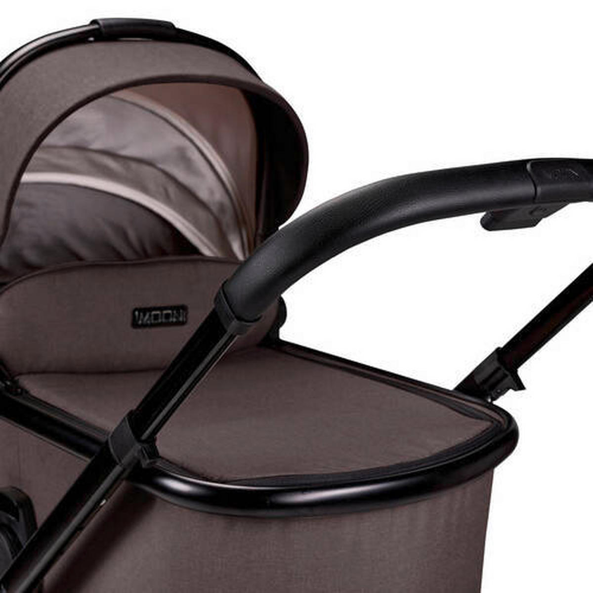 KINDERWAGENSET Aura Set  - Dunkelbraun, Basics (140/61/115cm) - Moon