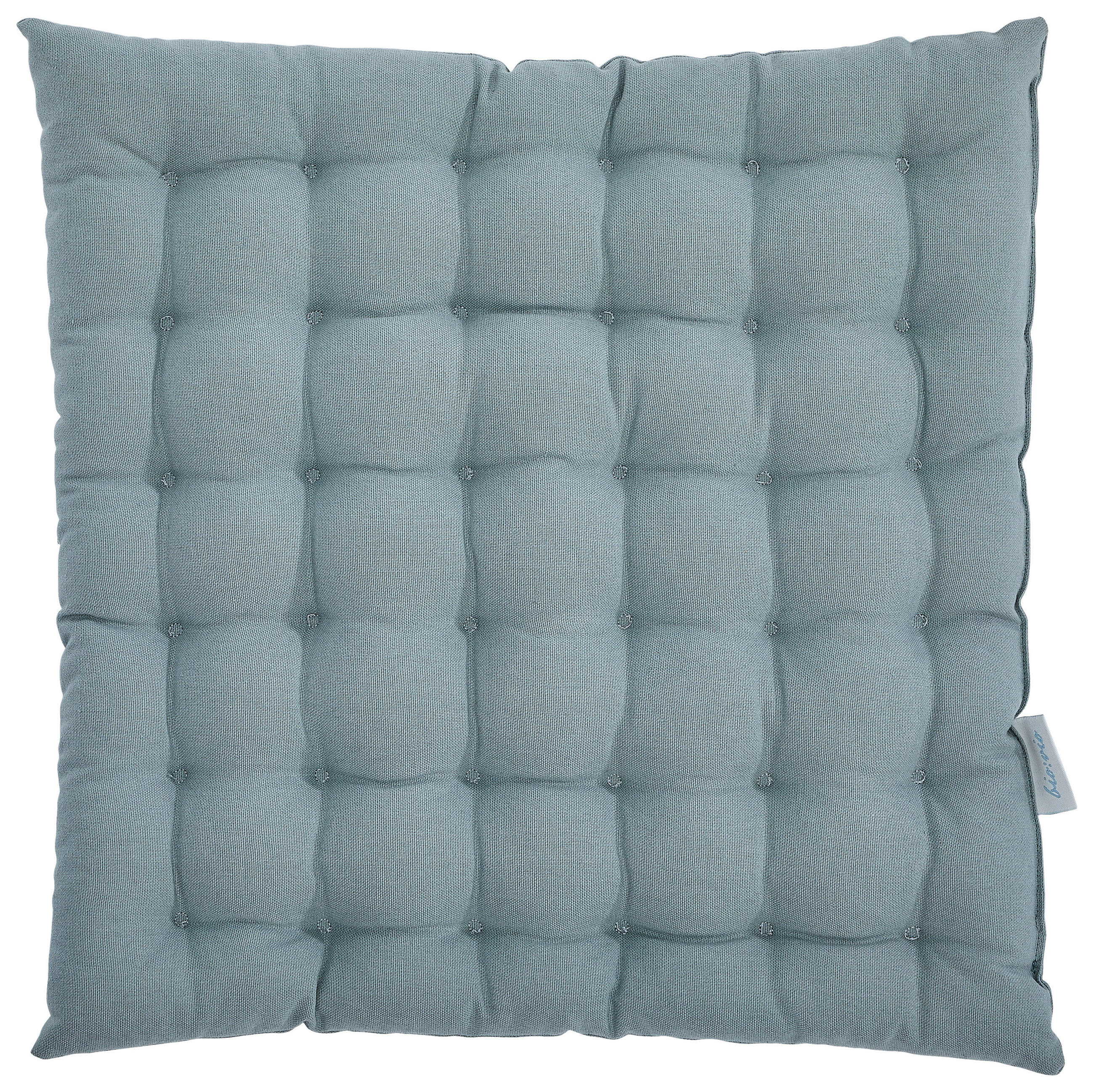 SITZKISSEN  - Pastellblau, Basics, Textil (38/38/4cm) - Bio:Vio