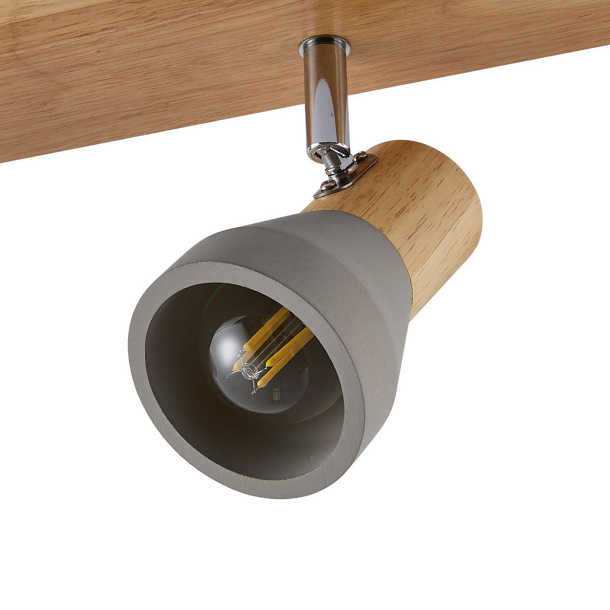 STRAHLER Alina 77/7,2/12,3 cm  - Eschefarben/Grau, Natur, Holz/Stein (77/7,2/12,3cm) - Novel