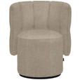 COCKTAILSESSEL - Hellrosa/Schwarz, Design, Holz/Textil (73/82/62cm) - Belluti