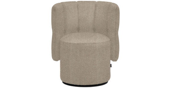 COCKTAILSESSEL - Hellrosa/Schwarz, Design, Holz/Textil (73/82/62cm) - Belluti