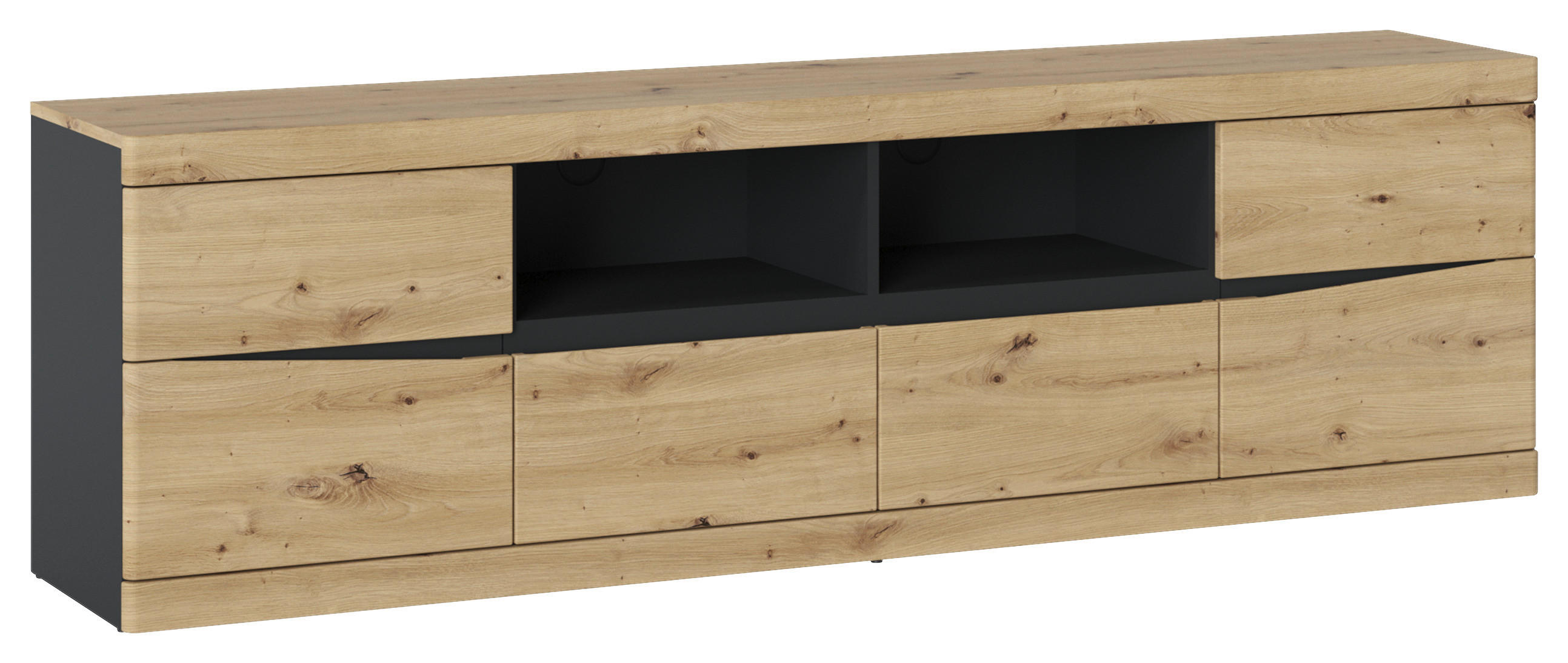Tv-element Turino Eiche Artisan/anthrazitb:200cm