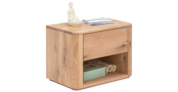 NACHTSCHRANK 60/45/38 cm Wildeiche massiv  - Eichefarben, KONVENTIONELL, Holz (60/45/38cm) - Valnatura