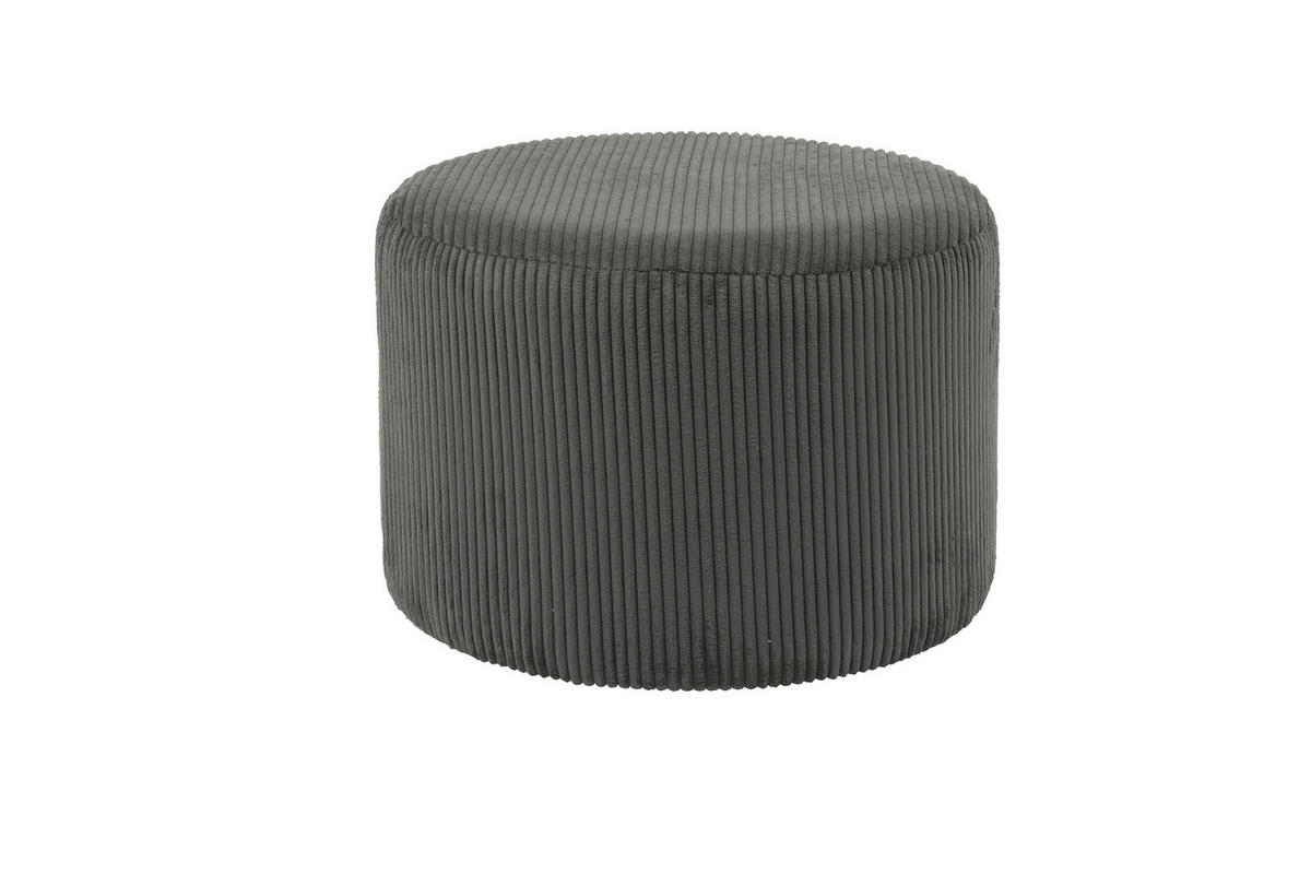 HOCKER Cord Dunkelgrau  - Dunkelgrau, MODERN, Kunststoff/Textil (55/38/55cm) - Livetastic