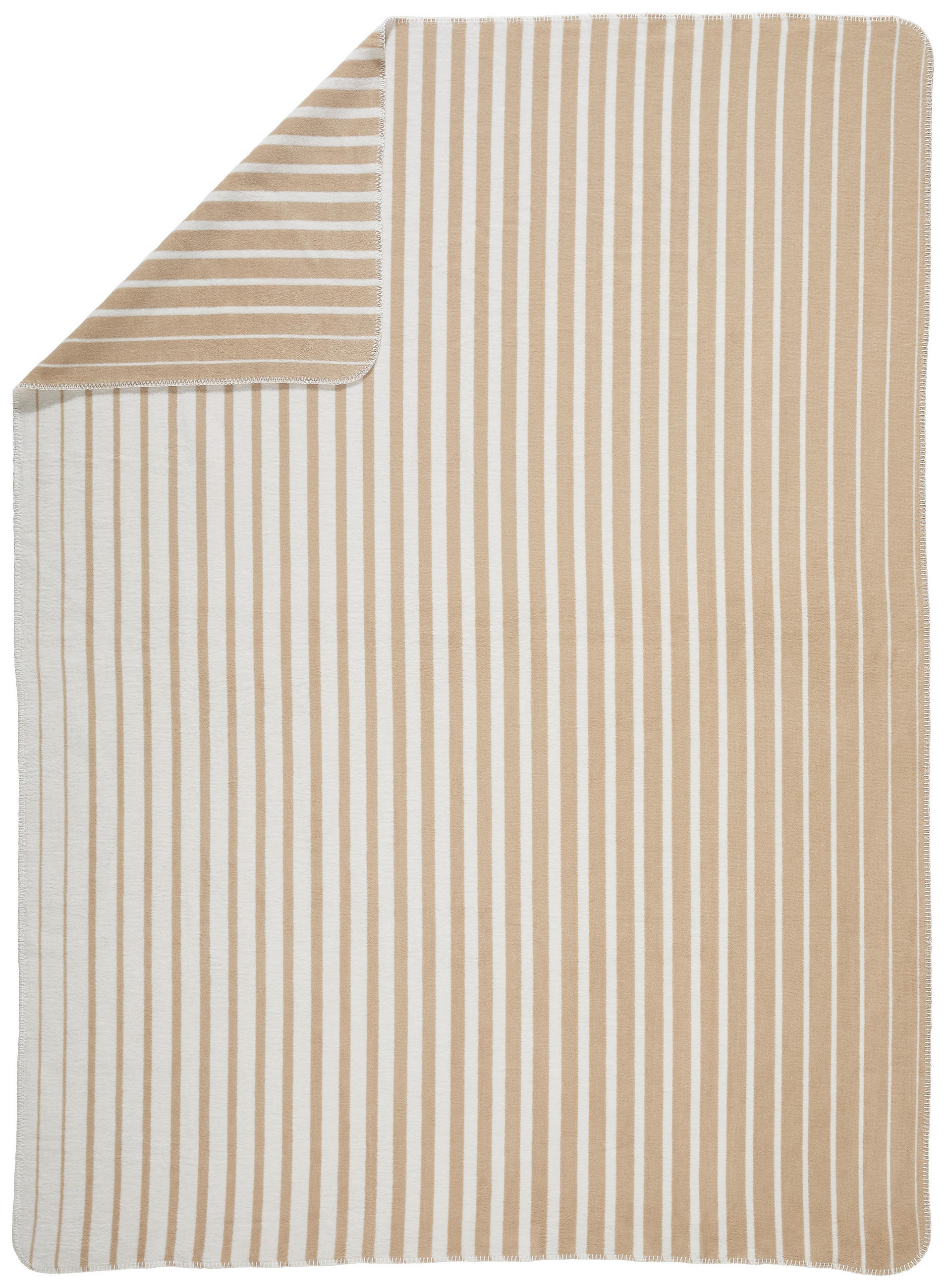 DOMÁCA DEKA, bavlna, 150/200 cm - piesková/krémová, Design, textil (150/200cm) - Dieter Knoll