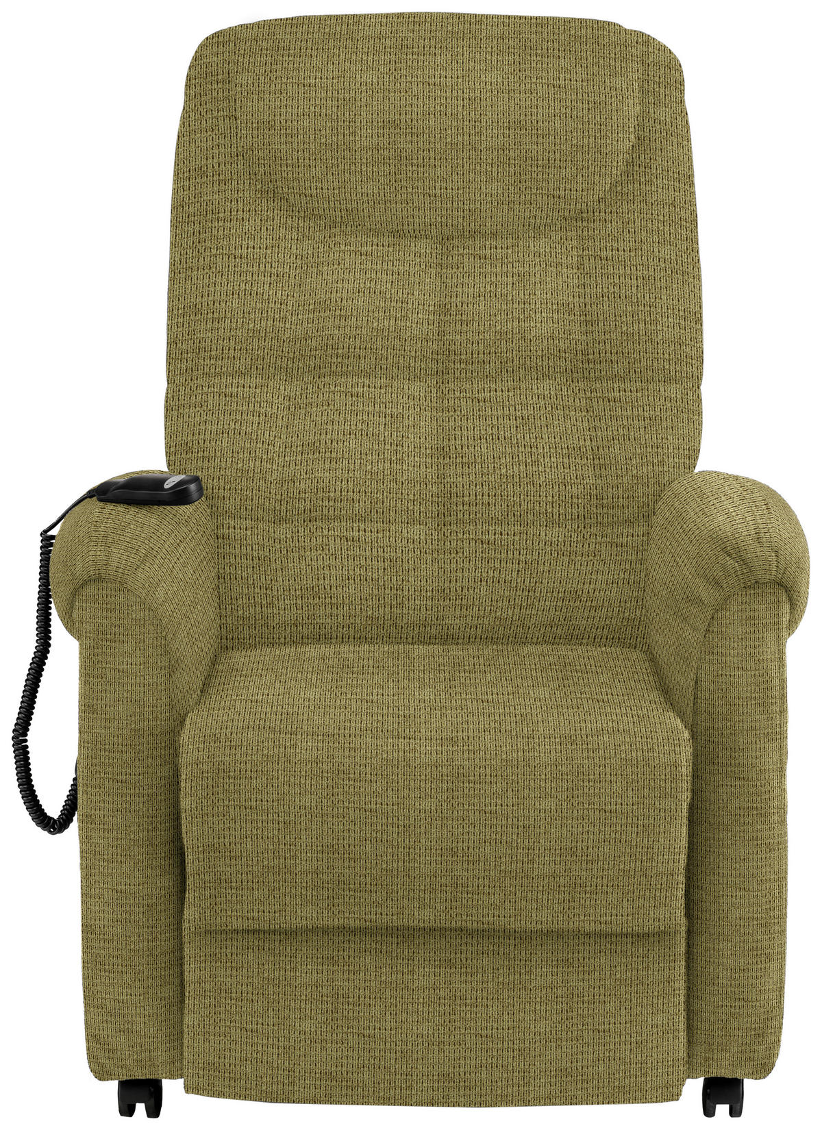 FERNSEHSESSEL in Mikrofaser Olivgrün  - Schwarz/Olivgrün, KONVENTIONELL, Kunststoff/Textil (83/113/92cm) - Xora