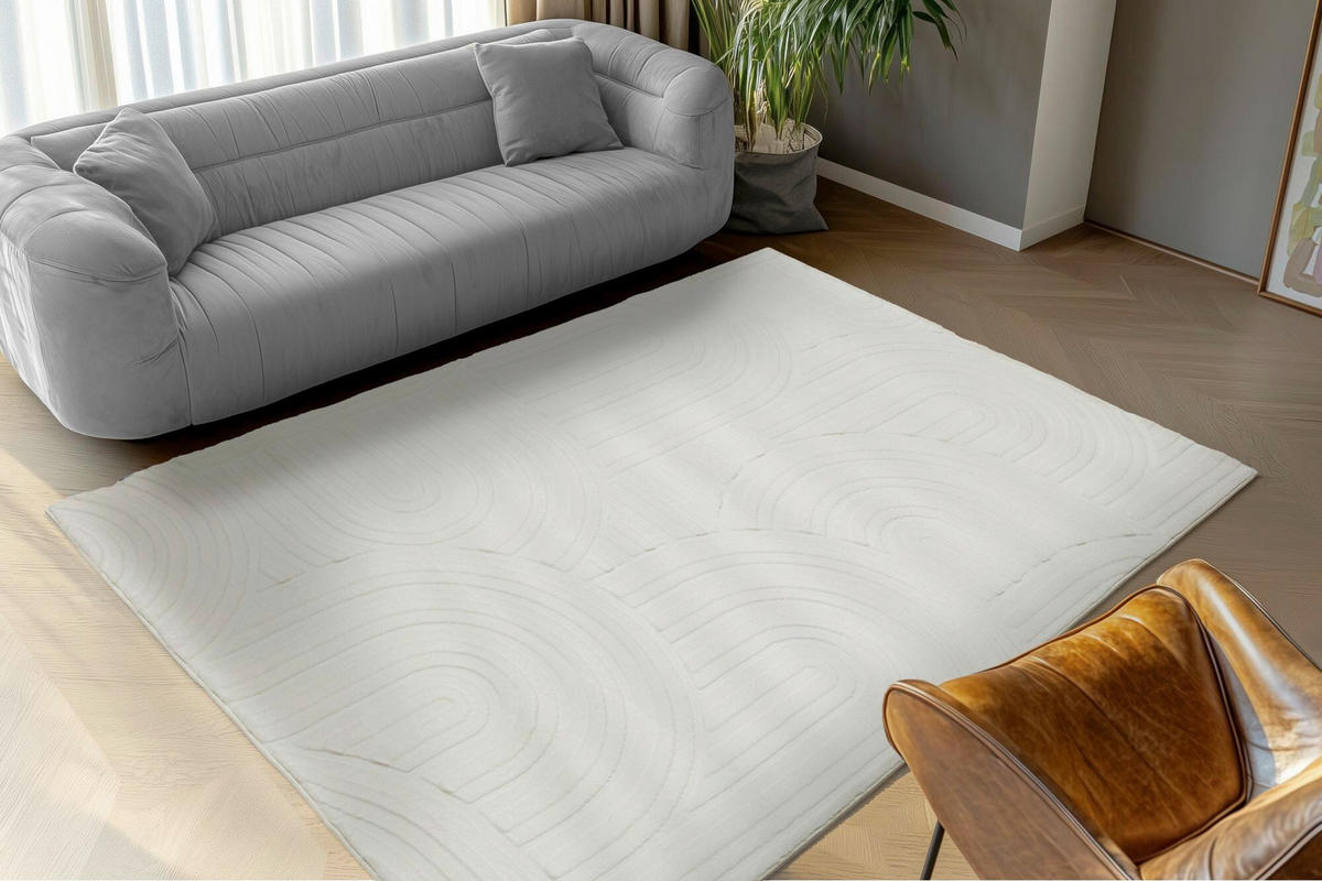 FLACHWEBETEPPICH 160/230 cm My Interstellar Weiß  - Weiß, Design, Textil (160/230cm) - Obsession