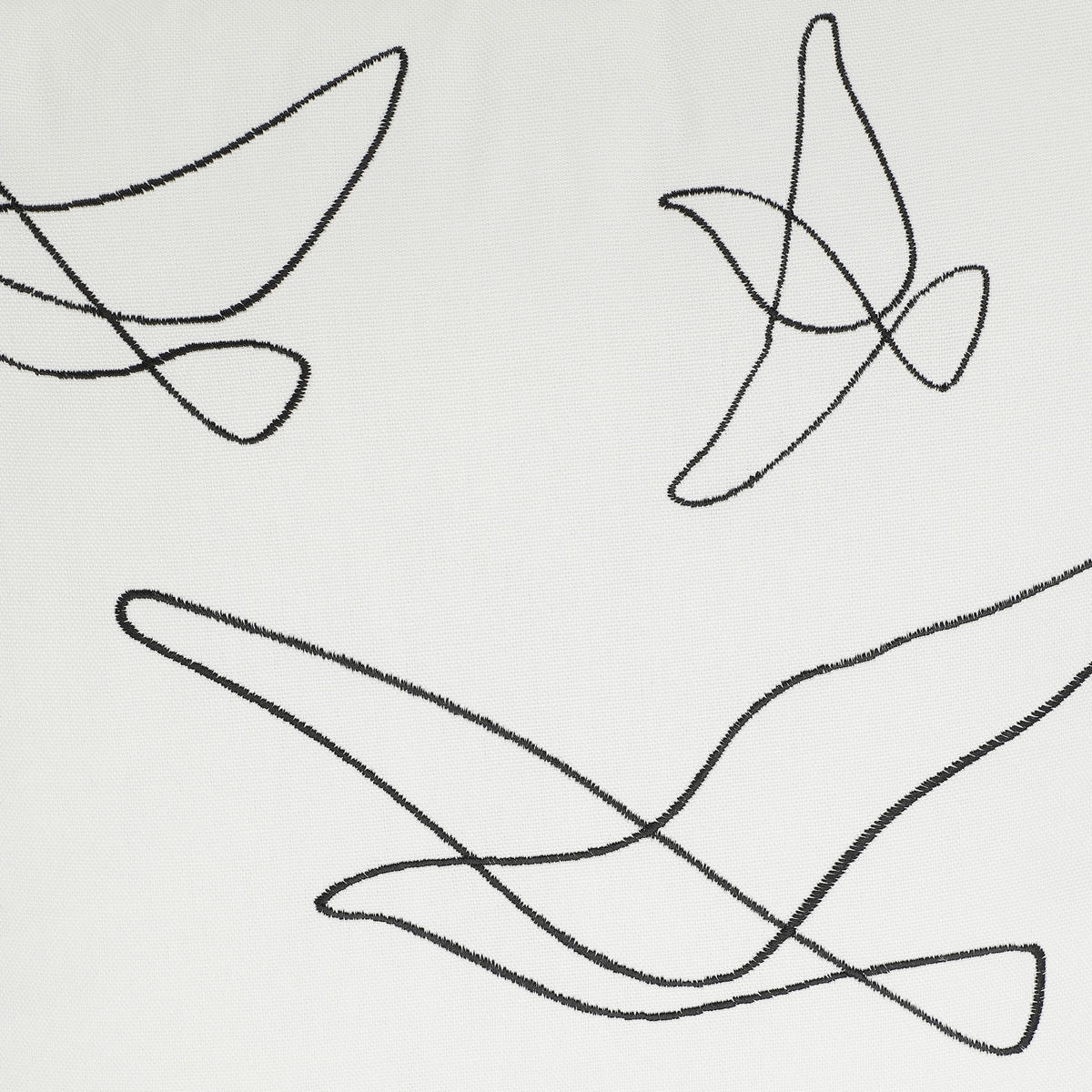 ZIERKISSEN  45/45 cm   - Schwarz/Weiß, Basics, Textil (45/45cm) - Eglo