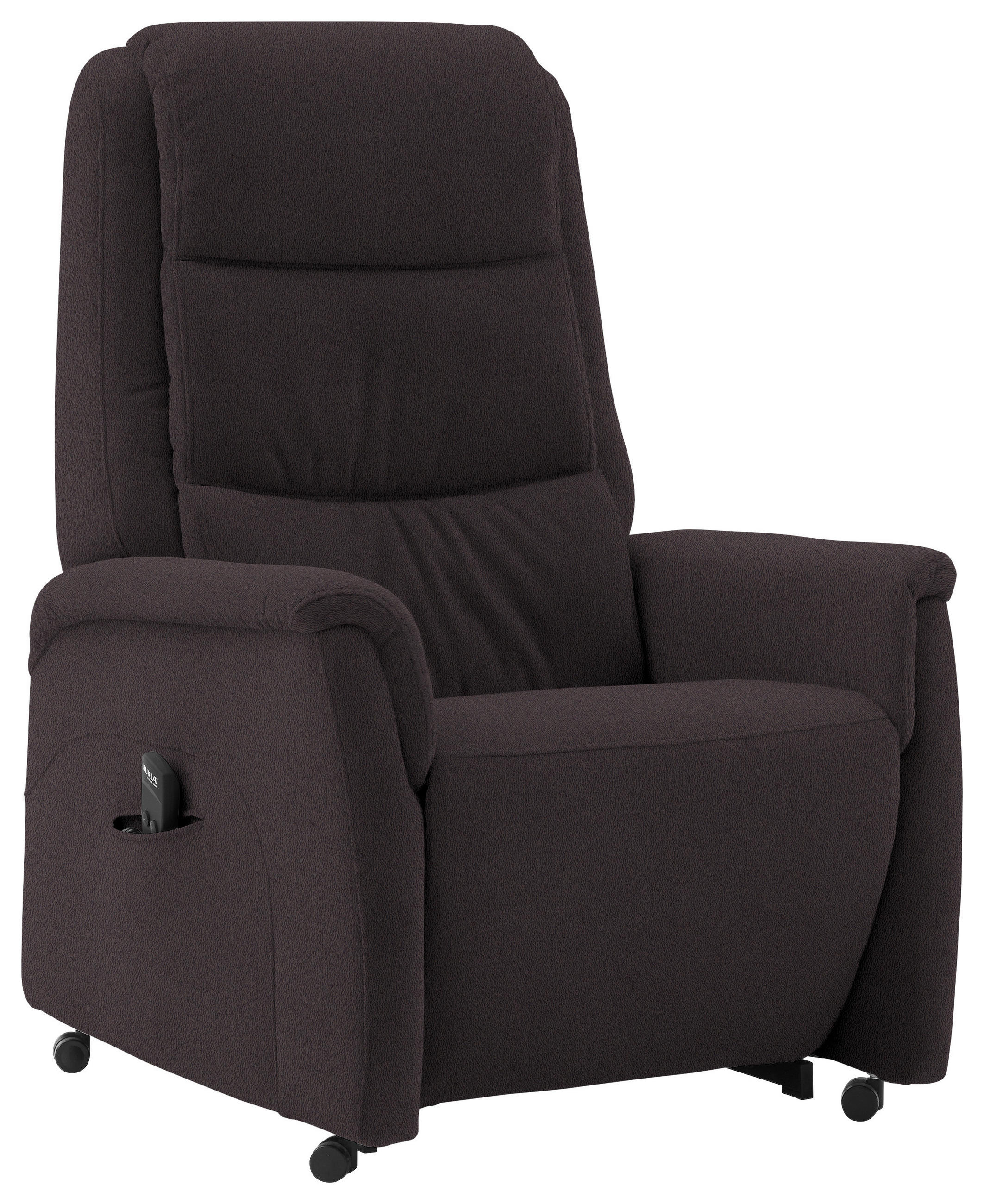 FERNSEHSESSEL in Mikrofaser Mokka  - Schwarz/Mokka, KONVENTIONELL, Kunststoff/Textil (70/107/88cm) - Valdera