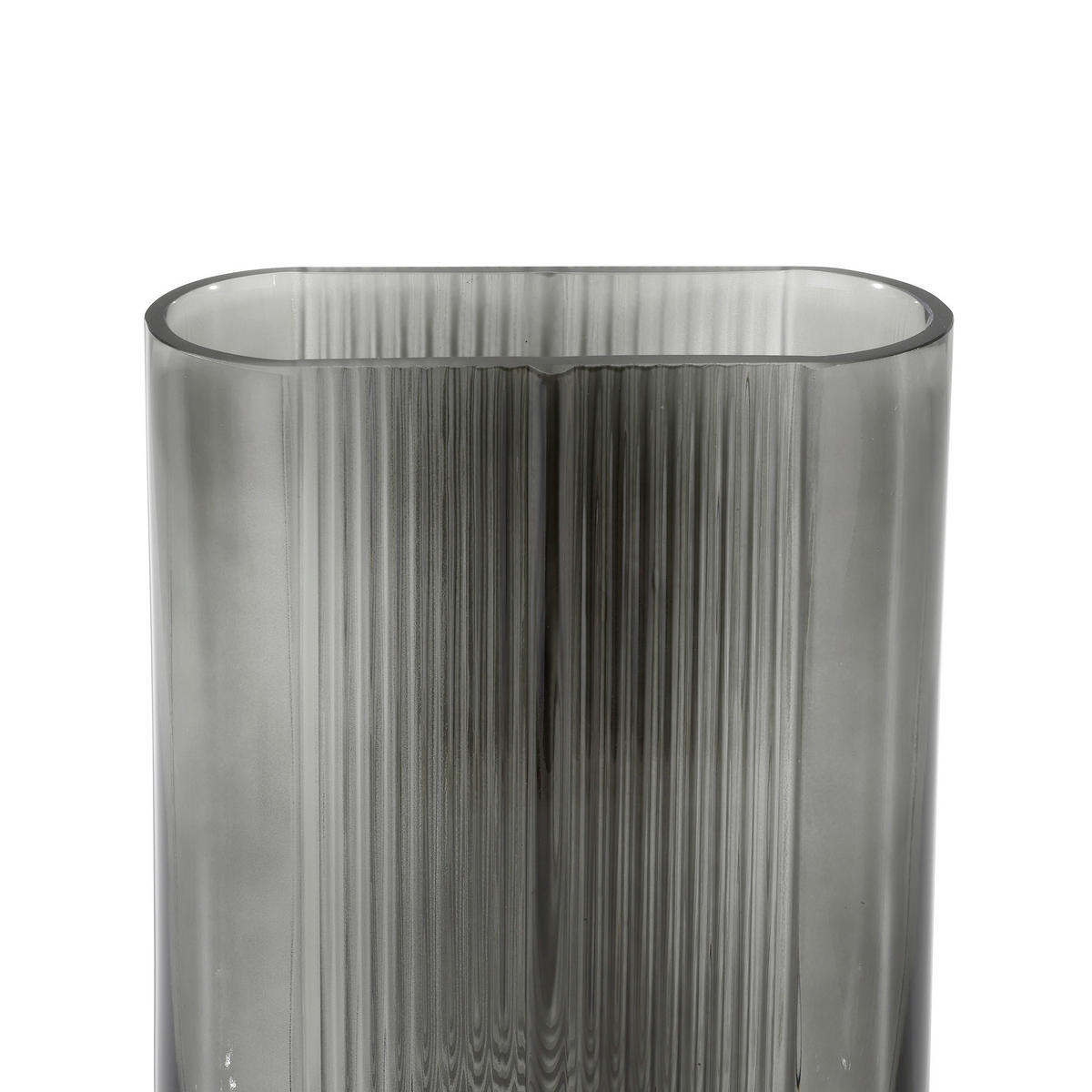 VASE  - Grau, LIFESTYLE, Glas (18/8/25cm)