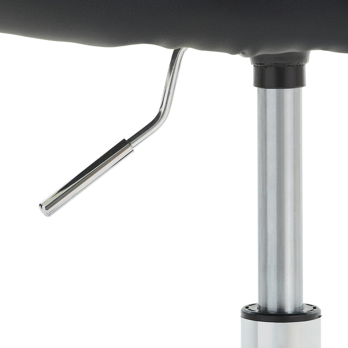 RADNA STOLICA ZA MLADE  crna, boja hroma   - boja hroma/srebrna, Konvencionalno, metal/tekstil (55/78-90/56cm) - Carryhome