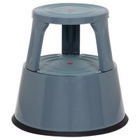 TRITTHOCKER Dunkelgrau  - Dunkelgrau, MODERN, Kunststoff/Metall (43/43/43cm) - MID.YOU