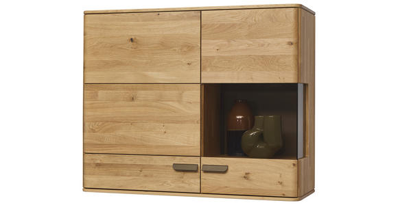 HÄNGEELEMENT Wildeiche  106,9/87,4/37,1 cm  - Wildeiche/Bronzefarben, Natur, Glas/Holz (106,9/87,4/37,1cm) - Valnatura