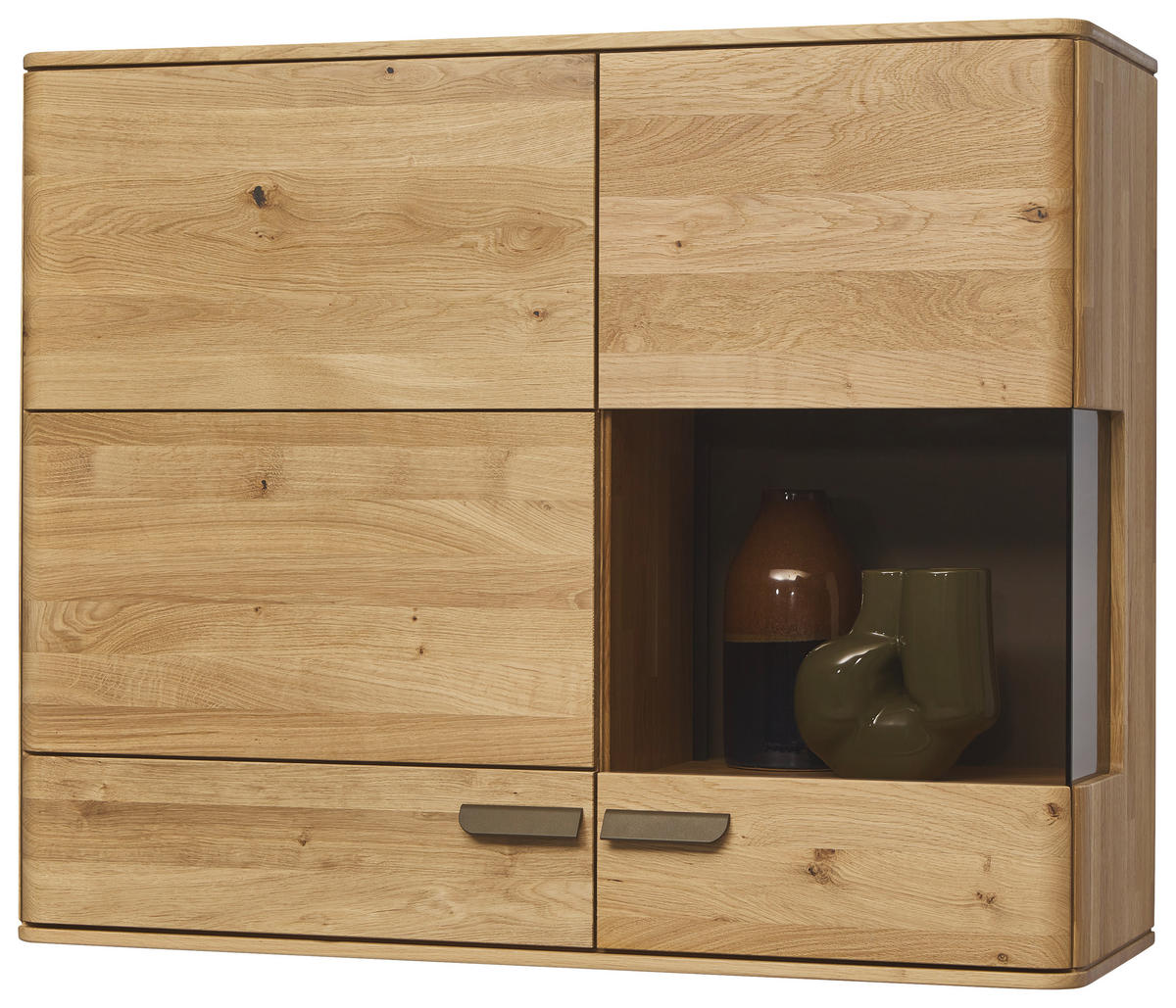 HÄNGEELEMENT Wildeiche  106,9/87,4/37,1 cm  - Wildeiche/Bronzefarben, Natur, Glas/Holz (106,9/87,4/37,1cm) - Valnatura