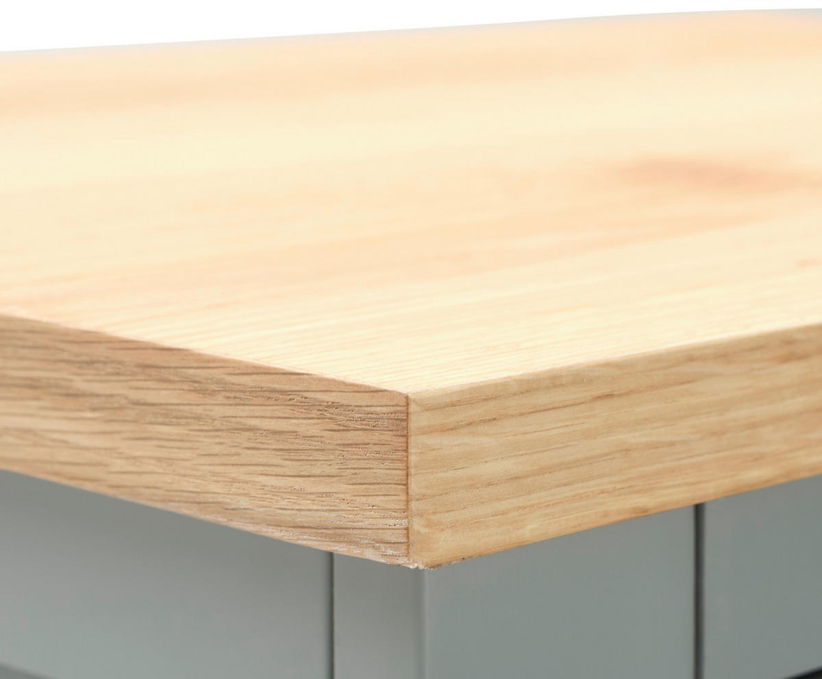 GARDEROBENSCHRANK 56/200/43 cm  - Silberfarben/Naturfarben, LIFESTYLE, Holz/Holzwerkstoff (56/200/43cm) - MID.YOU