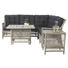LOUNGEGARNITUR 12-teilig - Anthrazit/Grau, LIFESTYLE, Kunststoff/Textil (220/196cm) - Ambia Garden LOUNGEGARNITUR 12-teilig - Anthrazit/Grau, LIFESTYLE, Kunststoff/Textil (220/196cm) - Ambia Garden
