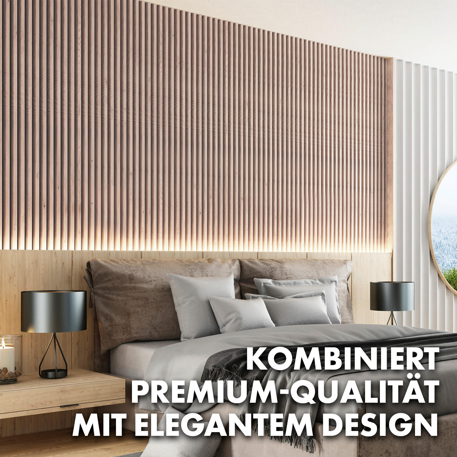 AKUSTIKPANEEL 60/118 cm  - Braun, Basics, Holzwerkstoff (60/118cm)