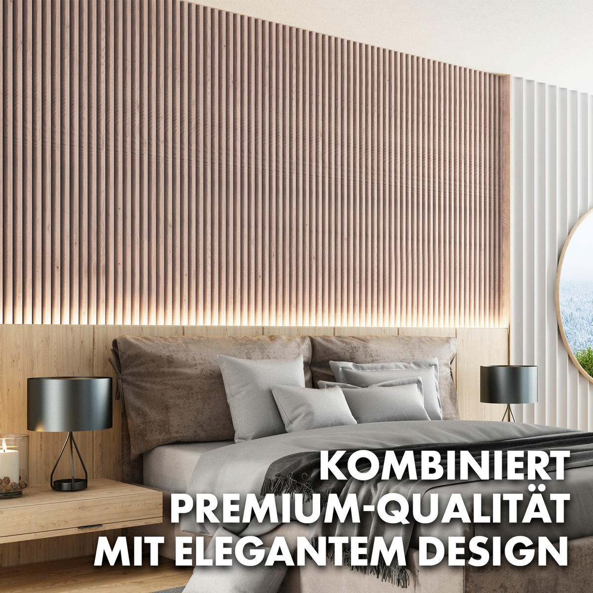 AKUSTIKPANEEL 60/118 cm  - Braun, Basics, Holzwerkstoff (60/118cm)
