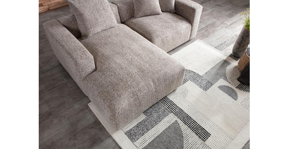 ECKSOFA  in Chenille Braun  178/231 cm  - Schwarz/Braun, MODERN, Kunststoff/Textil (178/231cm) - Carryhome