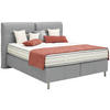 BOXSPRINGBETT 180/200 cm  in Silberfarben  - Silberfarben/Alufarben, KONVENTIONELL, Textil/Metall (180/200cm) - Dieter Knoll