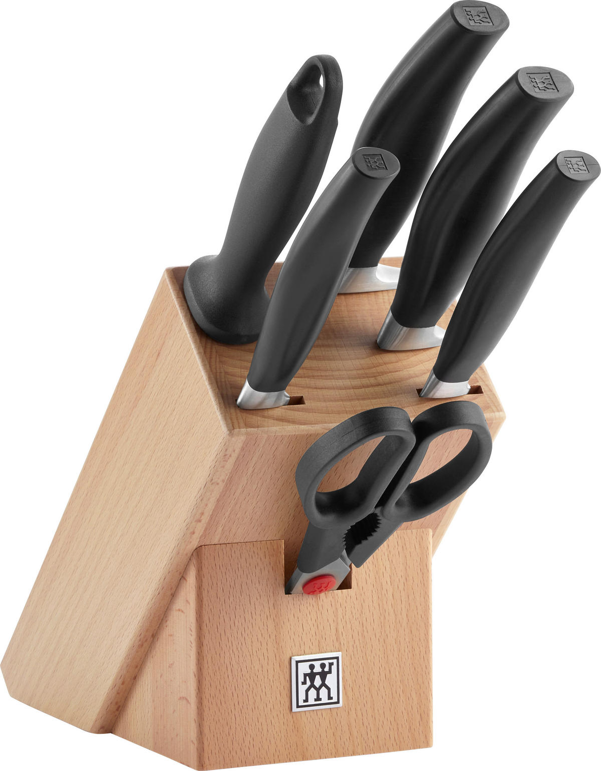 MESSERBLOCK FIVE STAR 7-teilig  - Schwarz, Basics, Metall - Zwilling