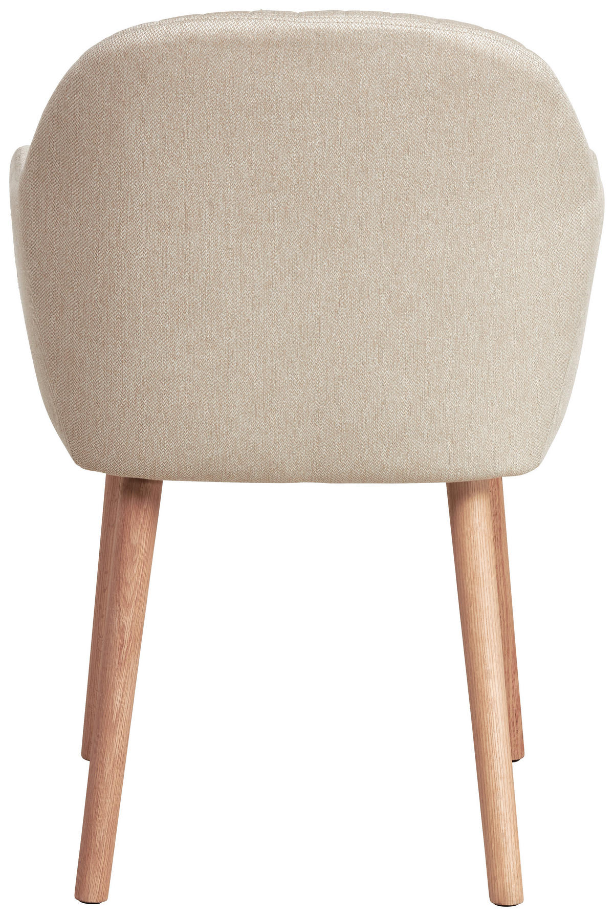 ARMLEHNSTUHL Leinenoptik  - Beige/Naturfarben, Modern, Holz/Textil (56/82/57cm) - MID.YOU