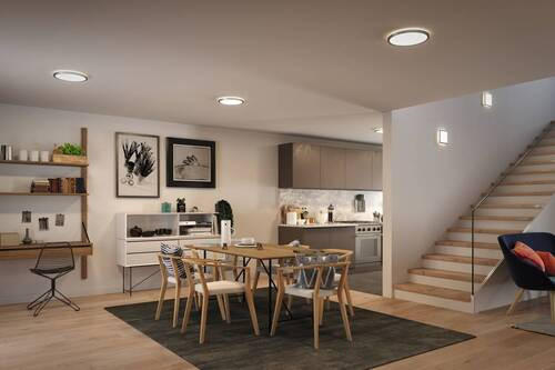 LED-PANEEL 29,3/29,3/2,8 cm  - Chromfarben, Basics, Kunststoff (29,3/29,3/2,8cm) - Paulmann