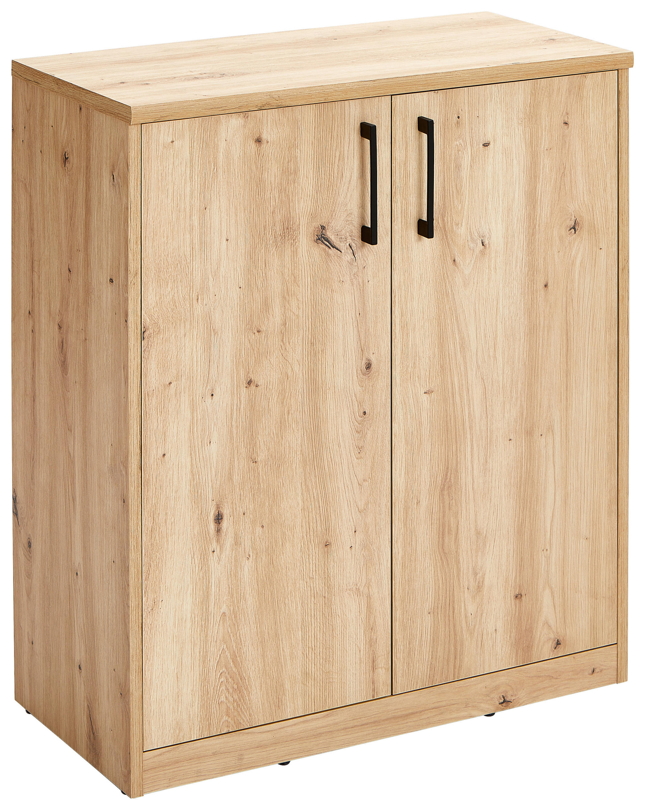 KOMMODE  in 72/84/36 cm  - Schwarz/Eiche Artisan, Basics, Holzwerkstoff/Kunststoff (72/84/36cm) - Xora