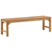 TRÄDGÅRDSBÄNK i teakfärg  - teakfärg, Klassisk, trä (150/45/40cm) - Gardenson