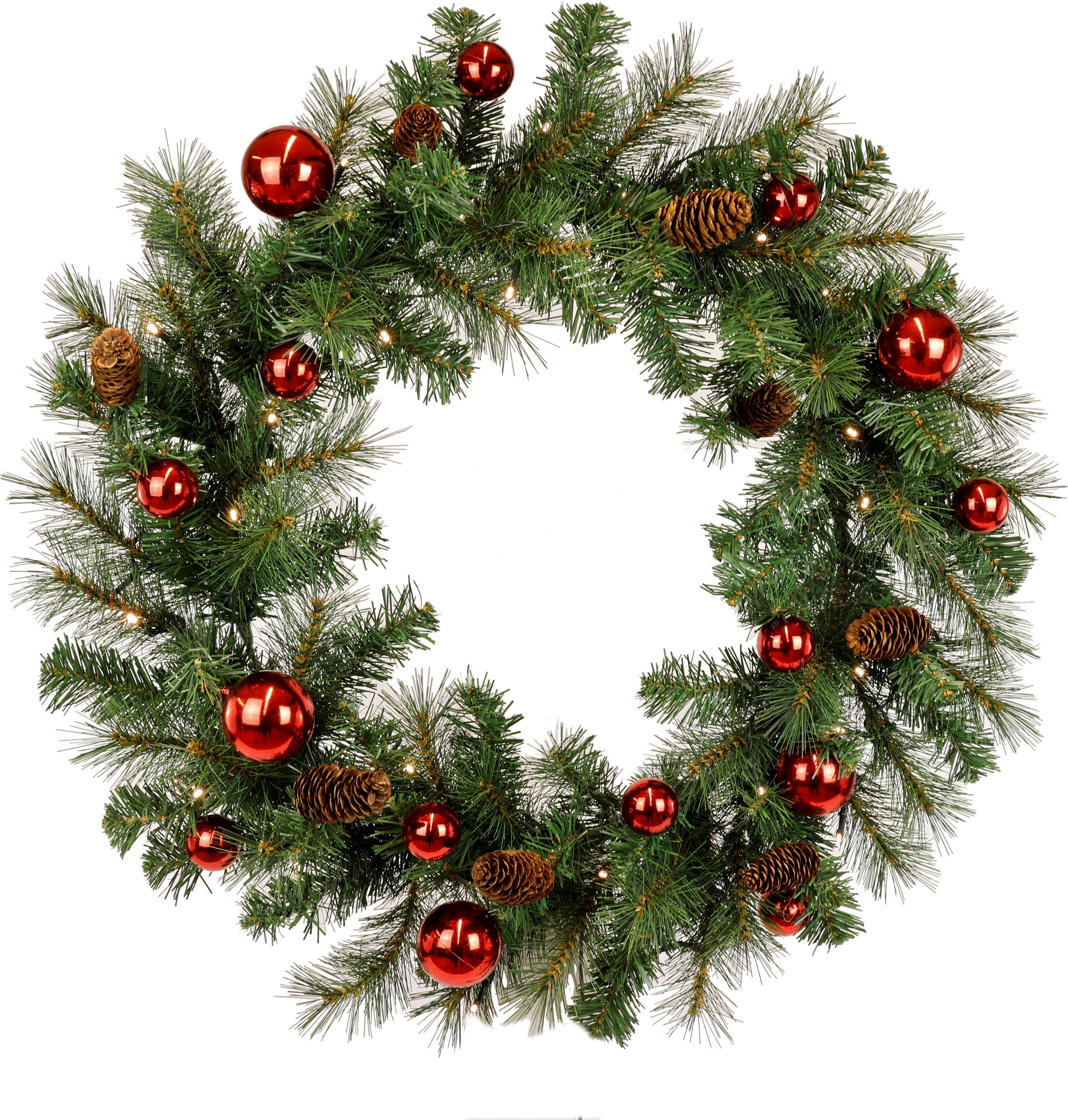 KRANZ - Grün, Basics, Kunststoff (60cm) - X-Mas