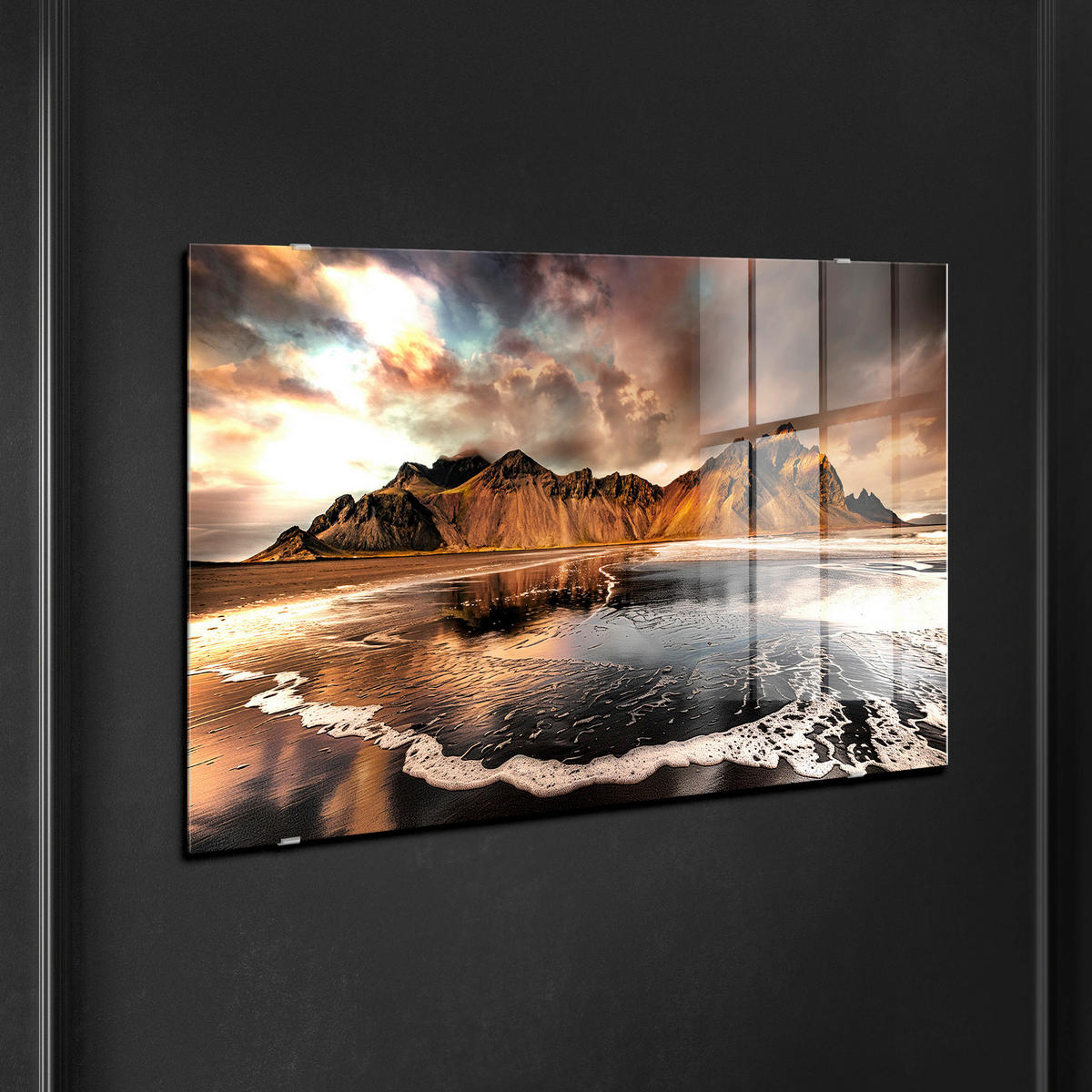 GLASBILD Landschaft & Natur 70/100 cm  - Multicolor, Basics, Glas/Papier (70/100cm)