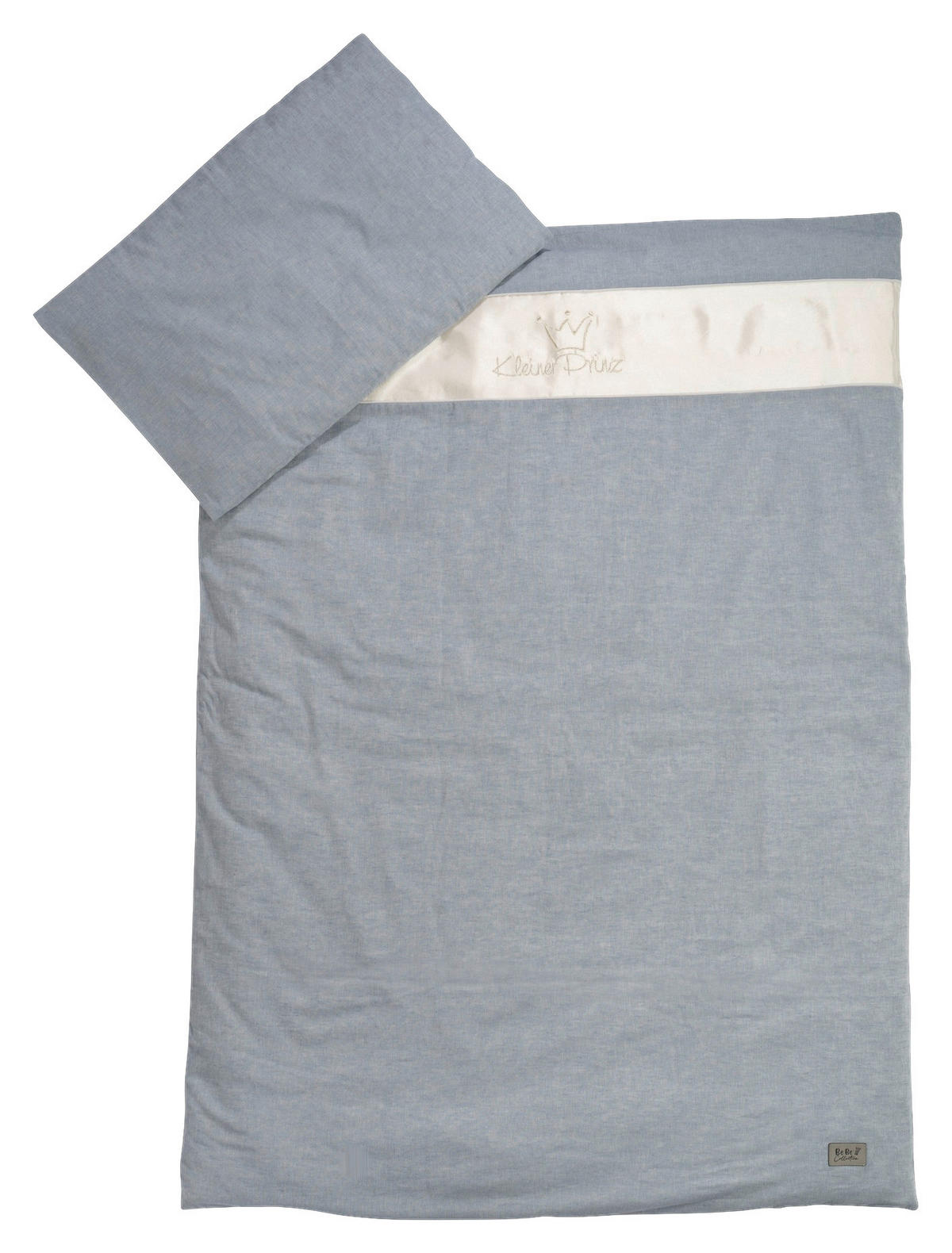 BABYBETTWÄSCHE Prinz & Prinzessin 2023 100/135 cm  - Blau, Basics, Textil (100/135cm) - Bebe's Collection