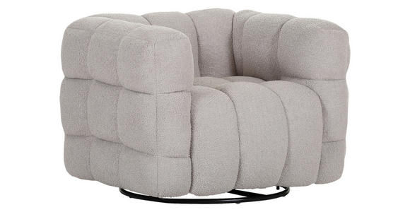 SESSEL in Flachgewebe Schlammfarben  - Schlammfarben/Schwarz, KONVENTIONELL, Textil/Metall (97/71/87cm) - Carryhome