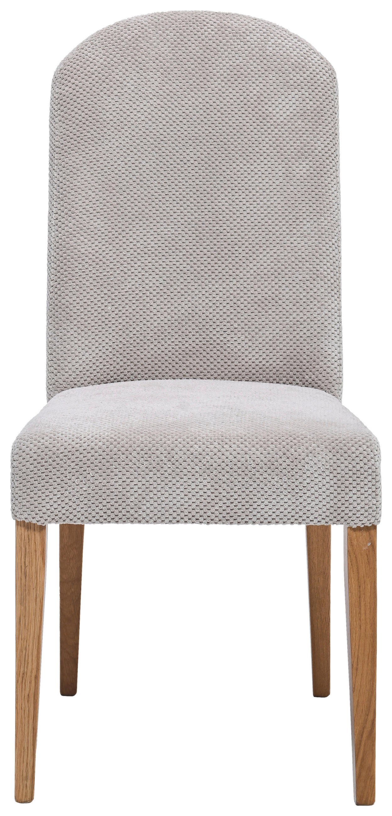 STUHL Mikrofaser Eichefarben, Weiß Eiche massiv  - Eichefarben/Weiß, LIFESTYLE, Holz/Textil (48/99,5/63cm) - Boxxx
