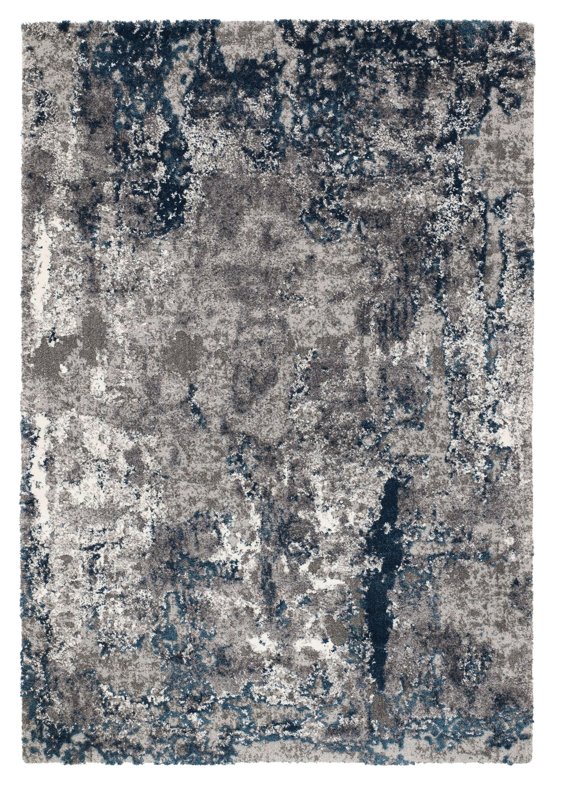 WEBTEPPICH 65/130 cm Juwel Liray  - Petrol/Grau, Design, Textil (65/130cm) - Novel