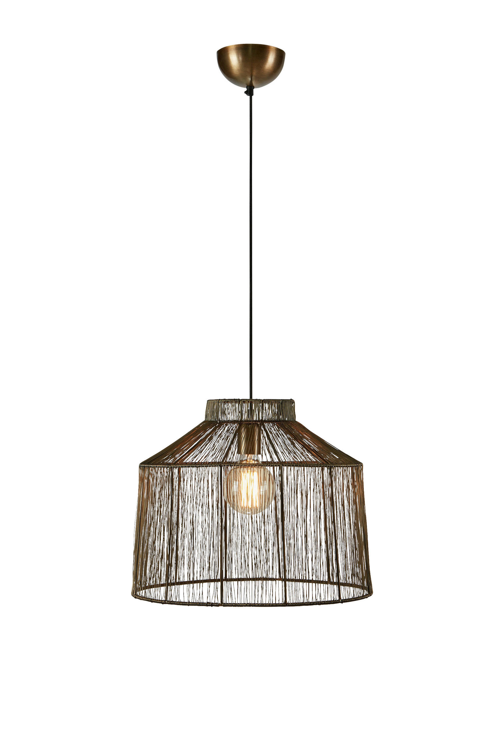 HÄNGELEUCHTE 42/27/34 cm   - Messingfarben, Basics, Metall (42/27/34cm) - Markslöjd